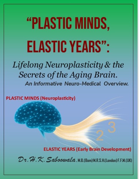Illustration of neuroplasticity in the aging brain showing adaptive neural network reorganization